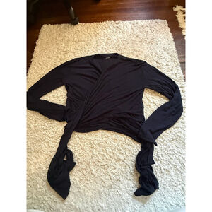 Women's Ann Taylor Navy Wrap Shrug Sweater M